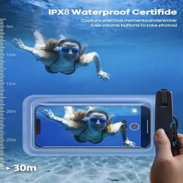 IPX8 Waterproof Phone Case With Touchscreen HD Protection