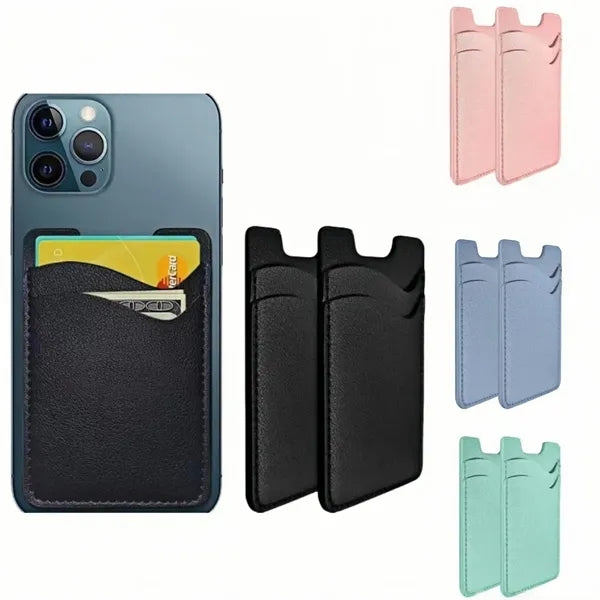 Slim Leather Card Holder For Phone