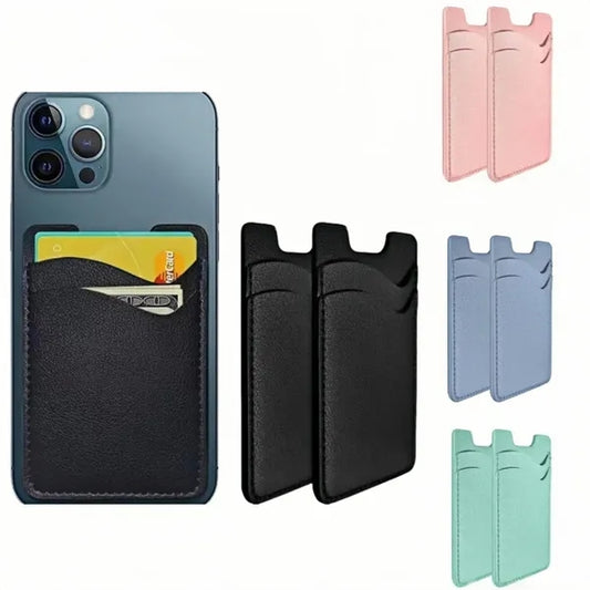 Slim Leather Card Holder For Phone