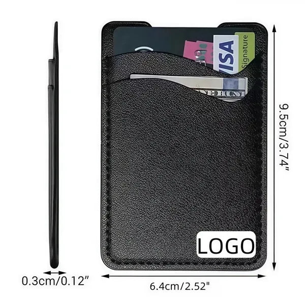 Slim Leather Card Holder For Phone