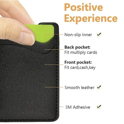 Slim Leather Card Holder For Phone