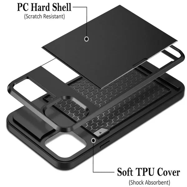Slide-Out Wallet Case For iPhone