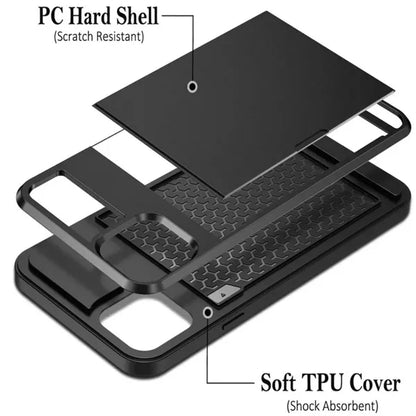 Slide-Out Wallet Case For iPhone