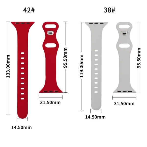 Compatible With Apple Watch Sport Silicone Band
