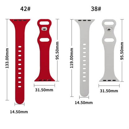 Compatible With Apple Watch Sport Silicone Band