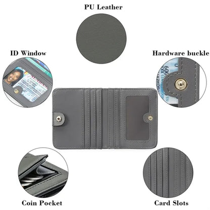 Slim RFID Blocking Leather Wallet for Women Unisex