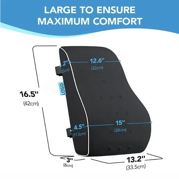 Memory Foam Lumbar Support Pillow for Chair