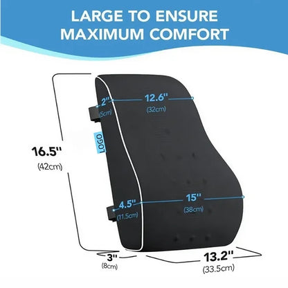 Memory Foam Lumbar Support Pillow for Chair