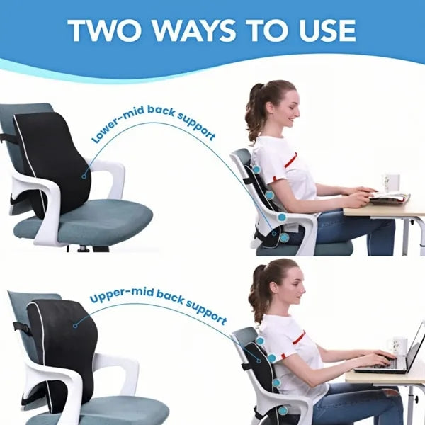 Memory Foam Lumbar Support Pillow for Chair