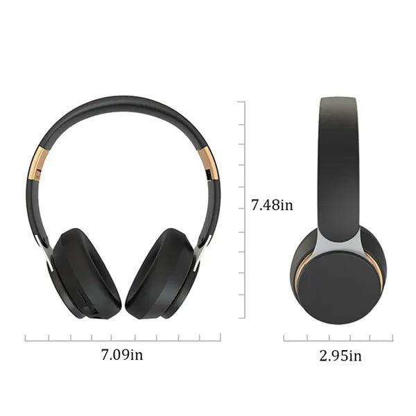 Stereo Wireless Bluetooth Headset Folding Telescopic