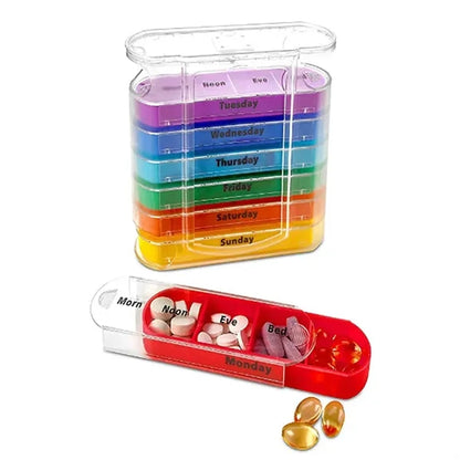 7 Day 28 Compartment Pill Organizer