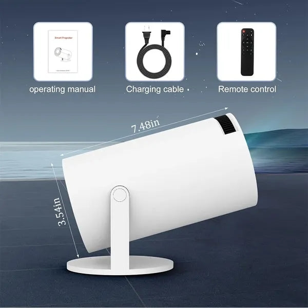 Mini Portable Outdoor HD Rotatable 4K Projector