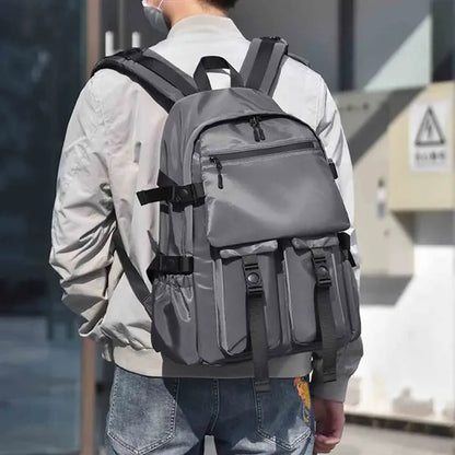 Nylon Backpack With Multi-pocket