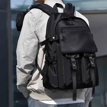 Nylon Backpack With Multi-pocket