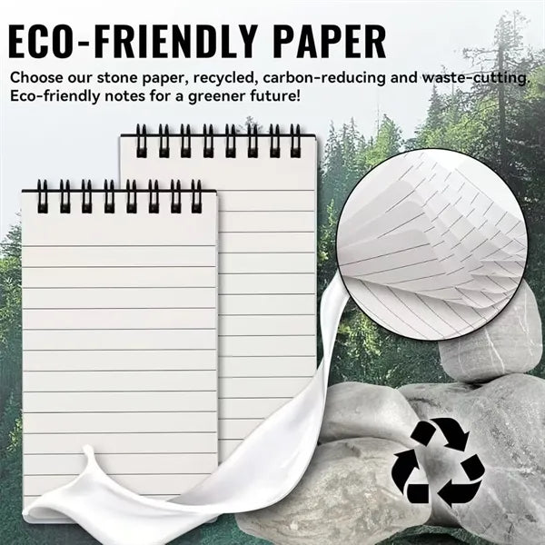 Waterproof Spiral Notebook Custom Logo Pocket Writing Pad