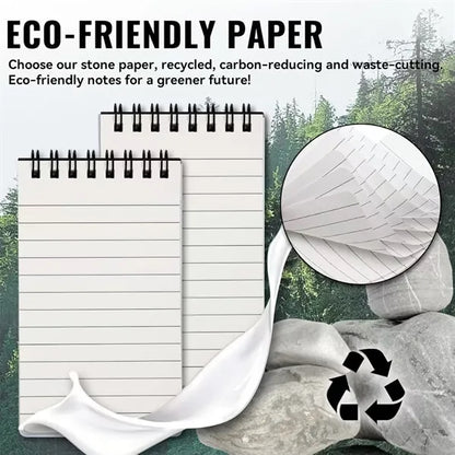 Waterproof Spiral Notebook Custom Logo Pocket Writing Pad