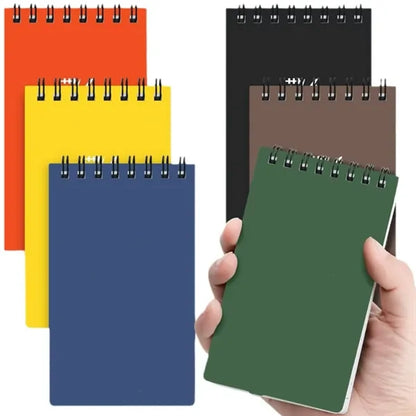 Waterproof Spiral Notebook Custom Logo Pocket Writing Pad