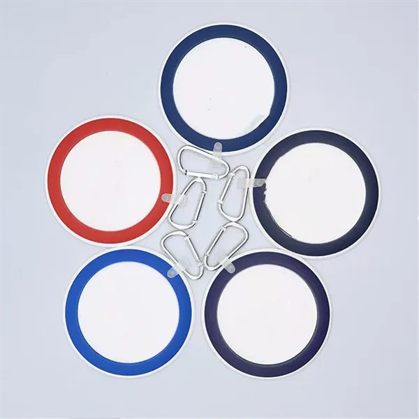 PVC Golf Bag Tag Round Luggage Identifier Clip Travel Sports