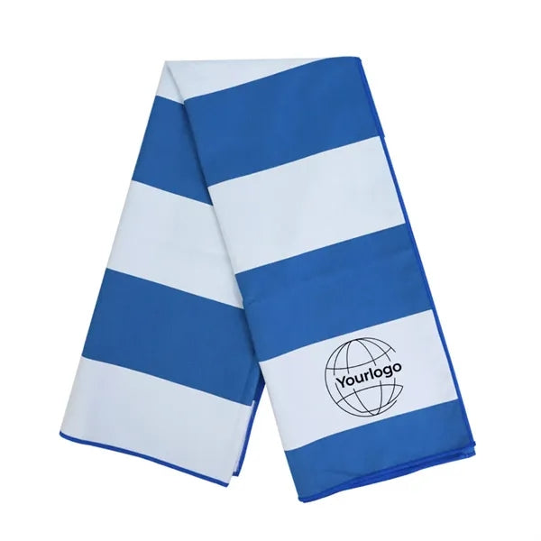 Quick Dry Striped Microfiber Beach Towel