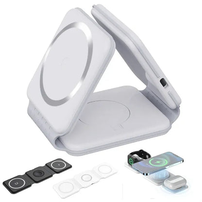 3-in-1 Foldable Magnetic Wireless Charger