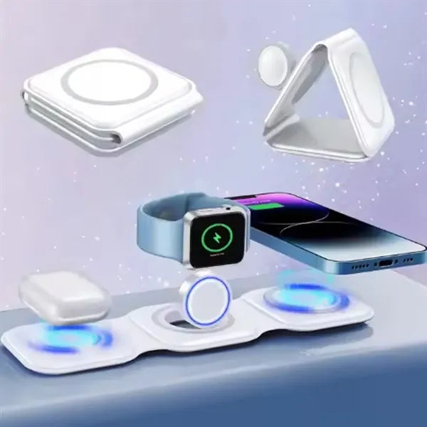 3-in-1 Foldable Magnetic Wireless Charger