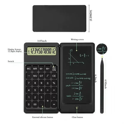 Calculator Writing Tablet Dual Function Math Learning Tool