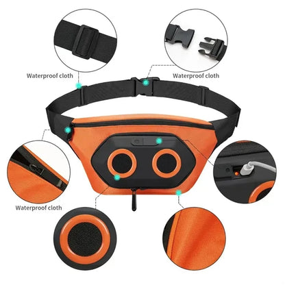 Outdoor Waterproof Speaker Waist Pack With Adjustable Strap