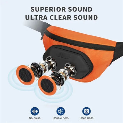 Outdoor Waterproof Speaker Waist Pack With Adjustable Strap