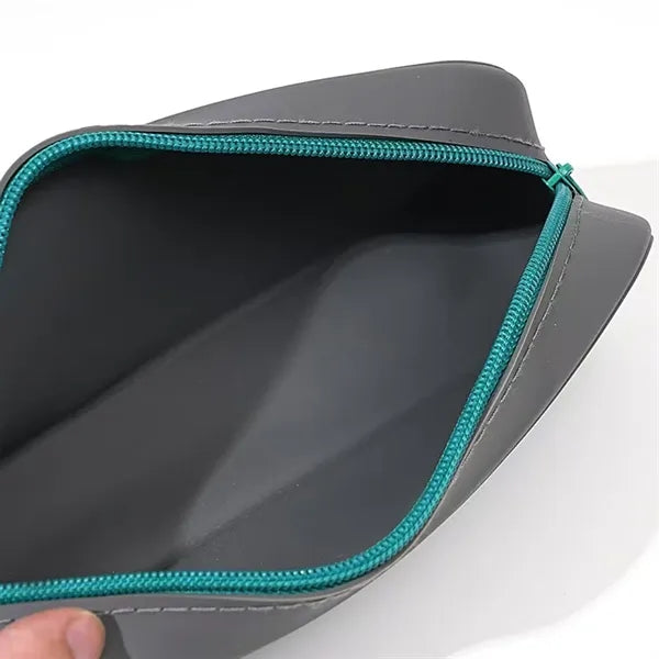 Trendy Silicone Pencil Pouch With Zipper For Students
