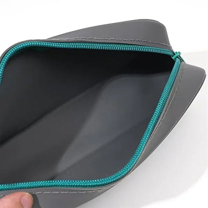 Trendy Silicone Pencil Pouch With Zipper For Students