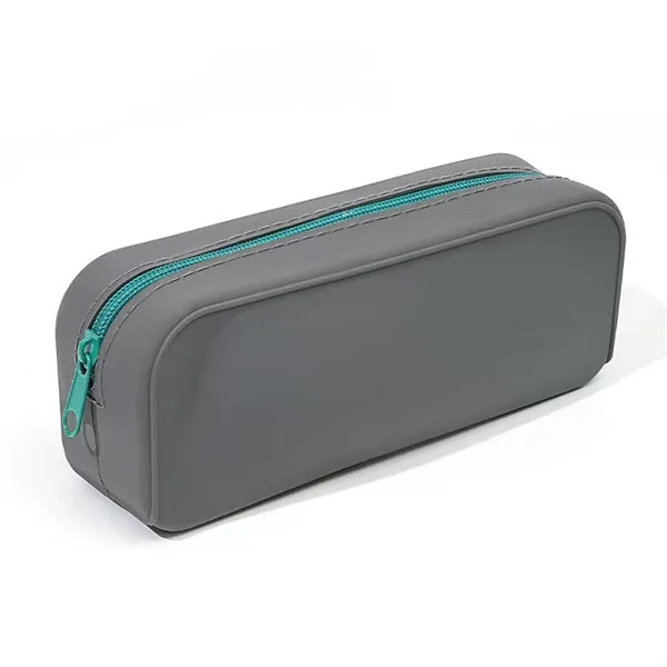Trendy Silicone Pencil Pouch With Zipper For Students