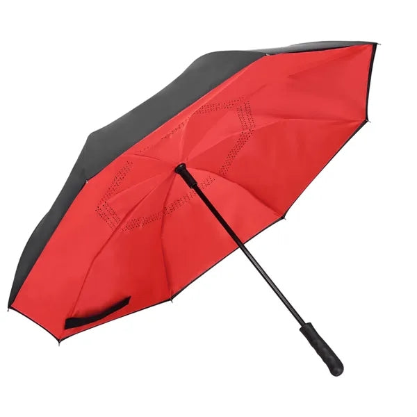 48" Arc Two-Tone Auto Open Reverse Umbrella w/ Full Color
