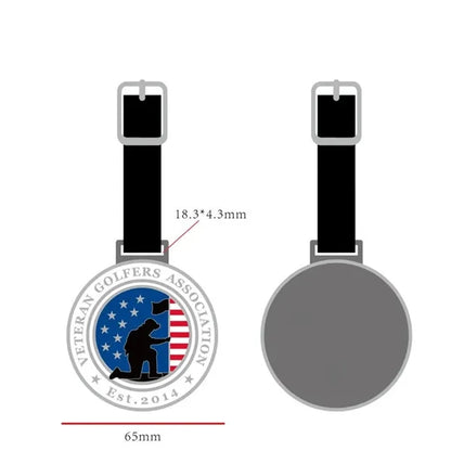 Metal Golf bag tag