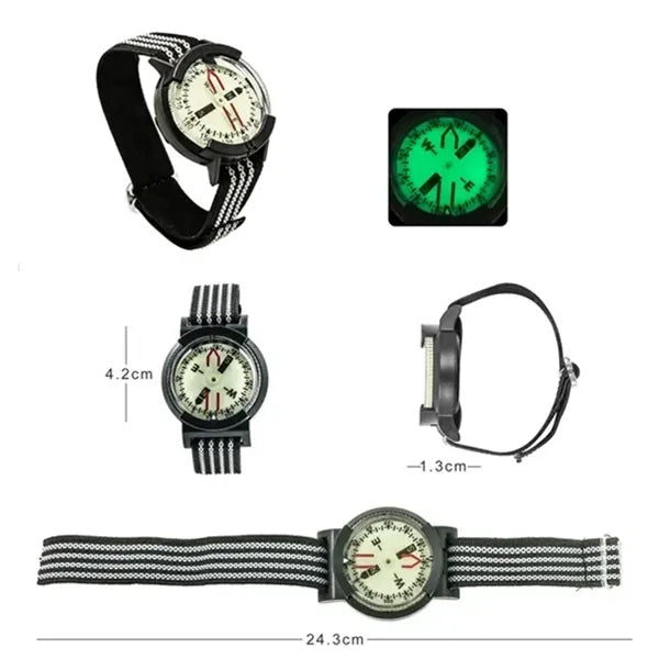 Wrist-Mounted Diving Compass