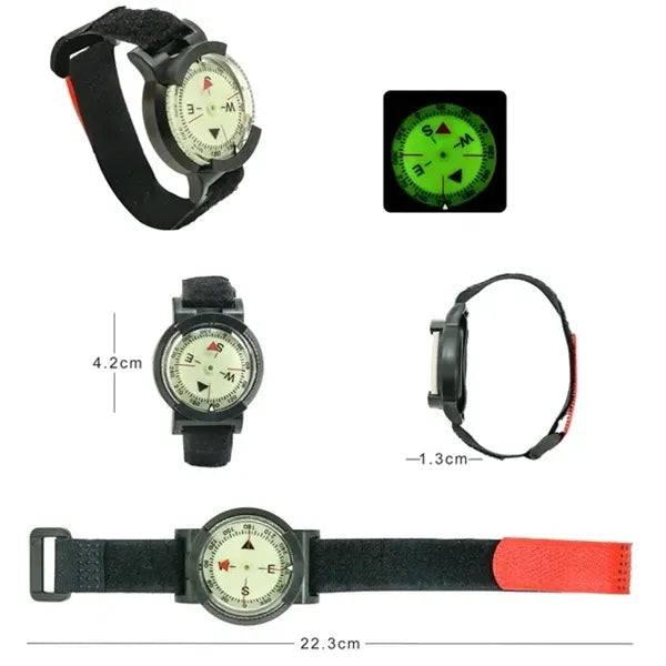 Wrist-Mounted Diving Compass