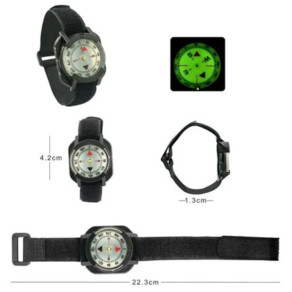 Wrist-Mounted Diving Compass