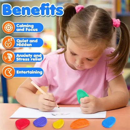 Silicone Sensory Stone Set,Fidget Stress Toy