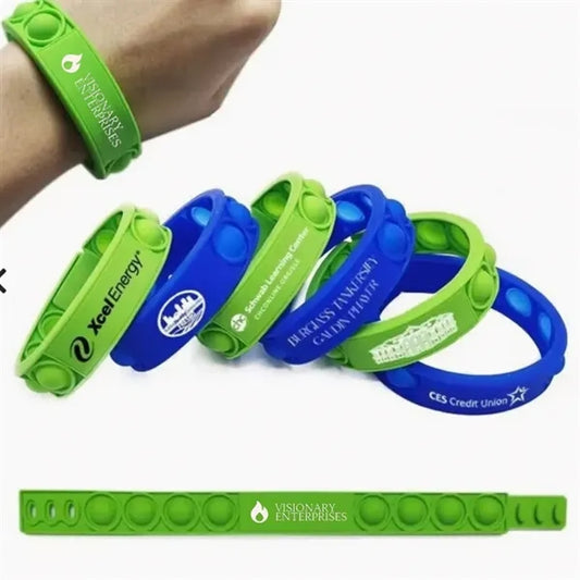 Push Pop Bubble Wristband Fidget Toy