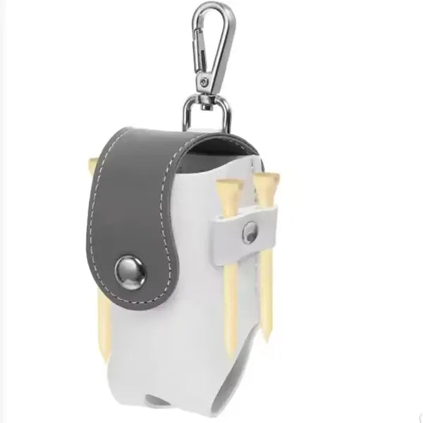 PortableGolf Ball Pouch Pu Leather Hang On Waist Gift