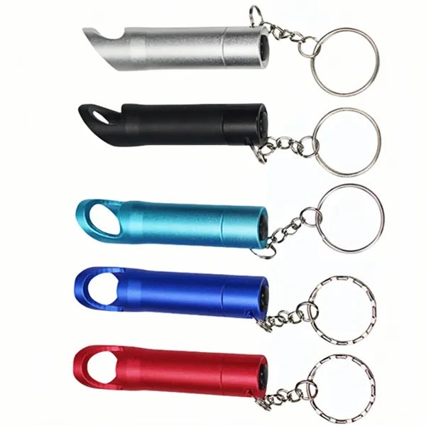3 LED Flashlight Bottle Opener Key Chain