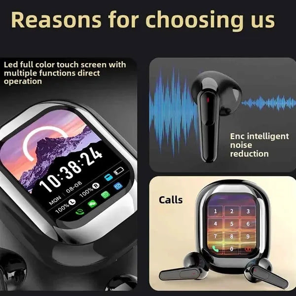 In-ear Bluetooth Earbuds with Screen