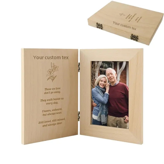 Personalized Imprinted Memorial Gifts Wooden Picture Frame