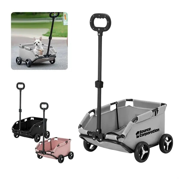 Dog Stroller 4 Wheels Folding