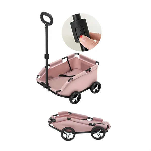 Dog Stroller 4 Wheels Folding