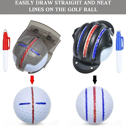 Golf Ball Marker Line Drawing Pens with Keychain