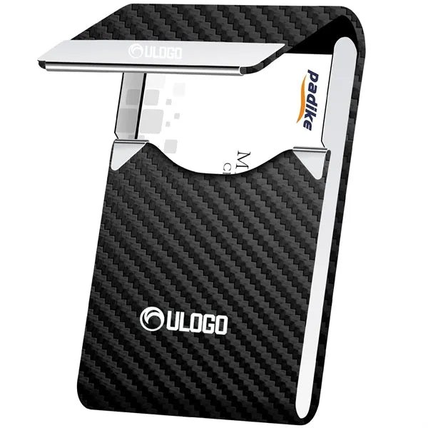 Professional PU Leather Metal Business Name Card Holder