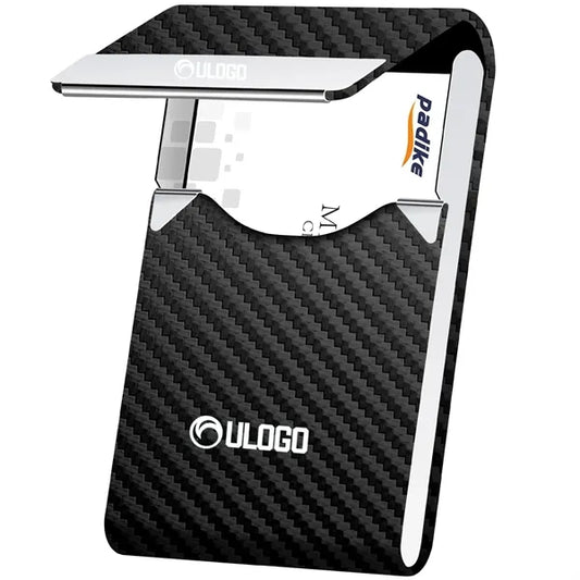 Professional PU Leather Metal Business Name Card Holder