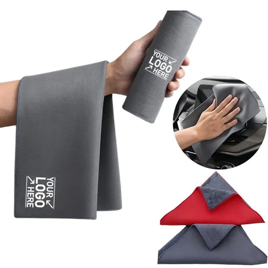 Double-Sided Car Drying Towel Chamois Cloth Super Absorbent