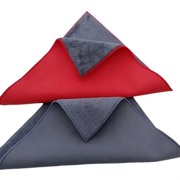 Double-Sided Car Drying Towel Chamois Cloth Super Absorbent