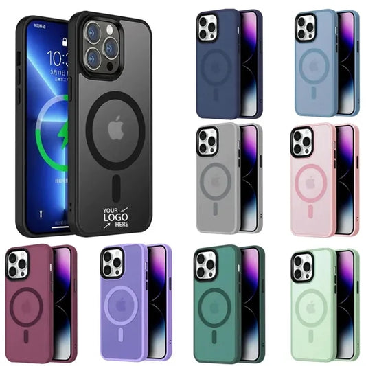 Slim Translucent Matte Magnetic Cases for Apple Phone